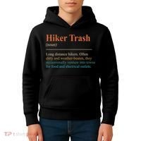 Hiker Trash Definition Funny Hiking Lover Hiking Trail Kids Hoodie thumb 4