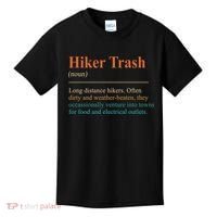 Hiker Trash Definition Funny Hiking Lover Hiking Trail Kids T-Shirt thumb 0