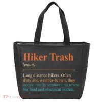 Hiker Trash Definition Funny Hiking Lover Hiking Trail Tote Bag thumb 0