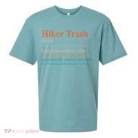 Hiker Trash Definition Funny Hiking Lover Hiking Trail Sueded Cloud Jersey T-Shirt thumb 0