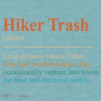 Hiker Trash Definition Funny Hiking Lover Hiking Trail Sueded Cloud Jersey T-Shirt thumb 2