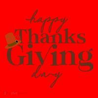 Happy Thanksgiving Day Santa Hat thumb 1