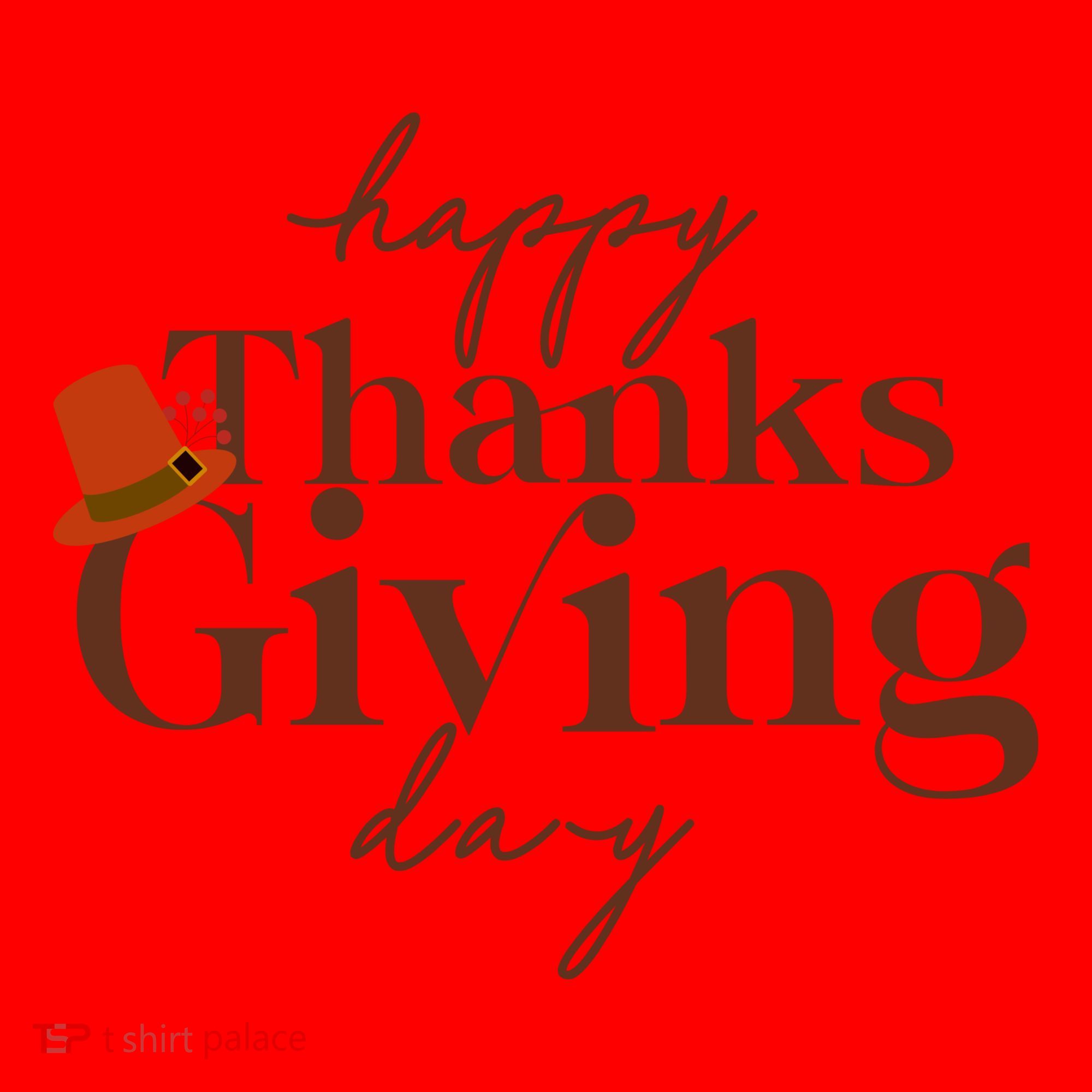Happy Thanksgiving Day Santa Hat