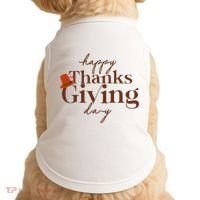Happy Thanksgiving Day Doggie Tank thumb 0