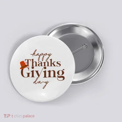 Happy Thanksgiving Day Button