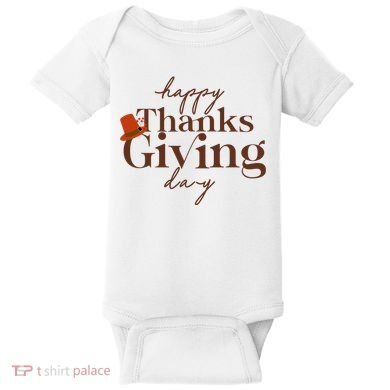 Happy Thanksgiving Day Baby Bodysuit