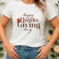 Happy Thanksgiving Day Women's T-Shirt thumb 2