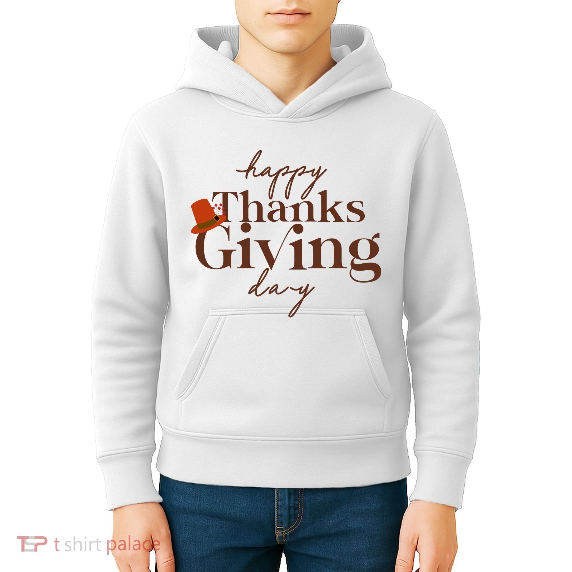 Happy Thanksgiving Day Kids Hoodie