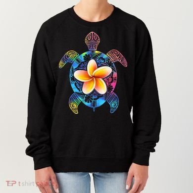 Hawaiian Tie Dye Sea Turtle Hawaii Women's Sweatshirt