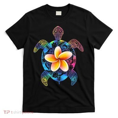 Hawaiian Tie Dye Sea Turtle Hawaii T-Shirt