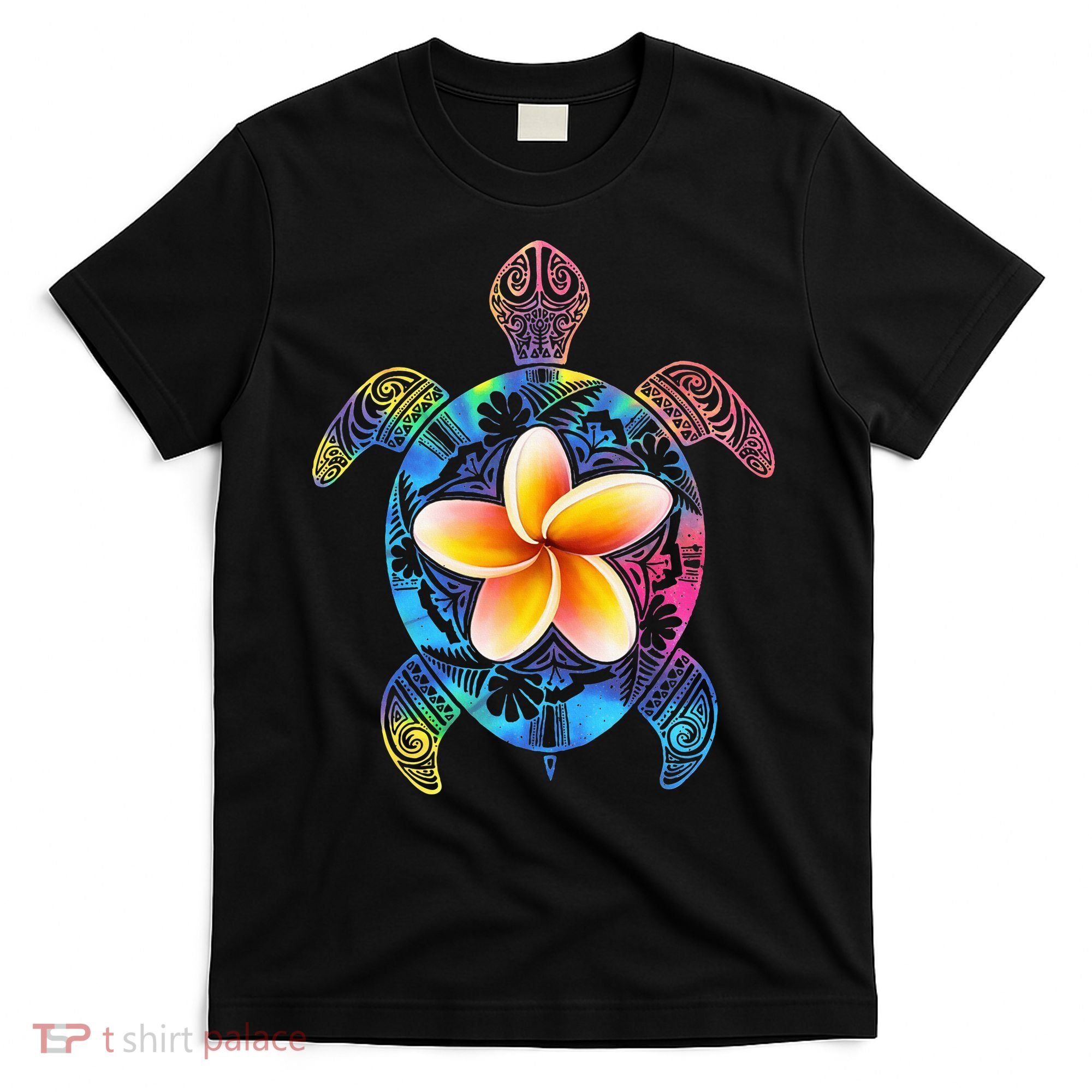 Hawaiian Tie Dye Sea Turtle Hawaii T-Shirt
