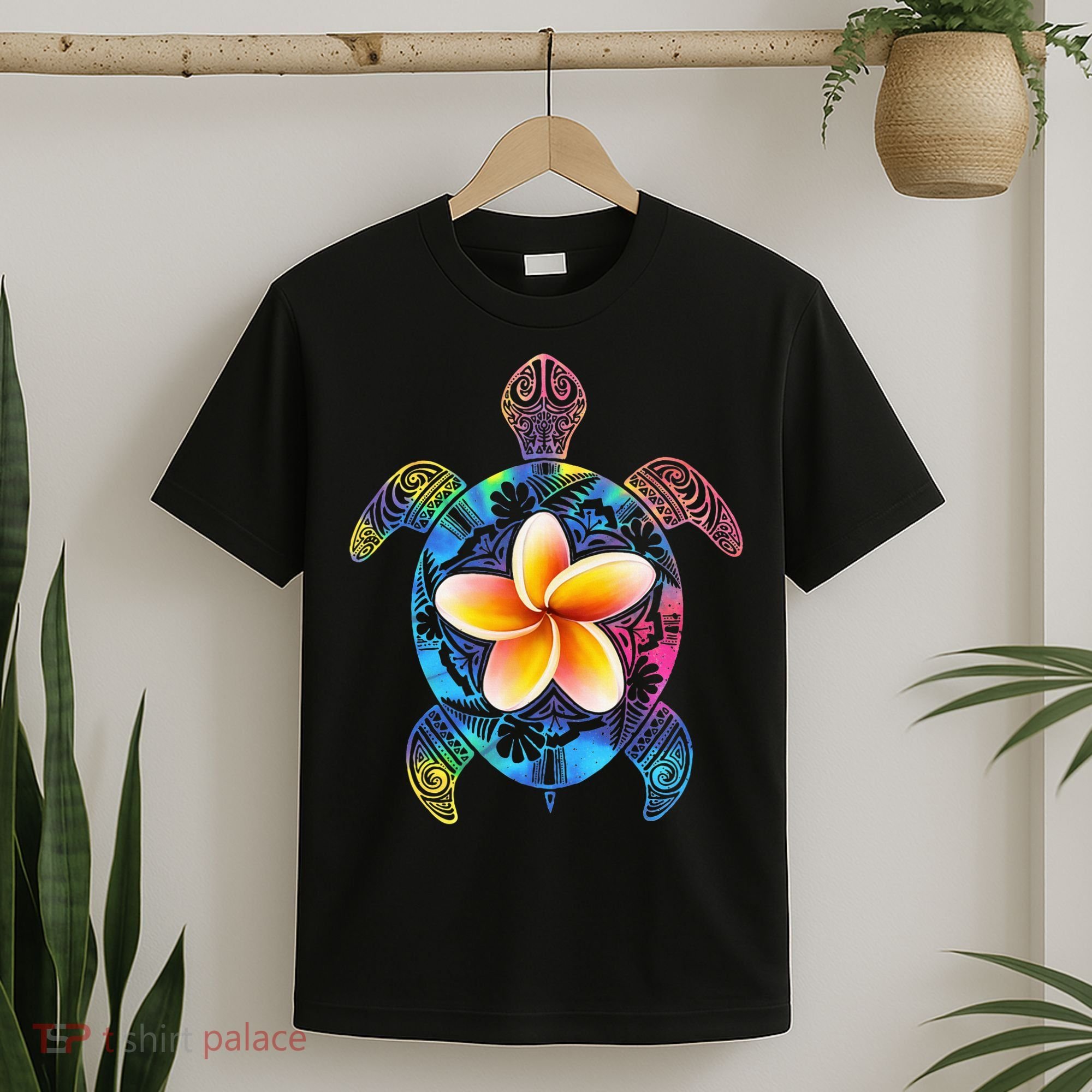 Hawaiian Tie Dye Sea Turtle Hawaii T-Shirt