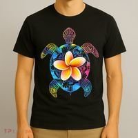 Hawaiian Tie Dye Sea Turtle Hawaii T-Shirt thumb 3