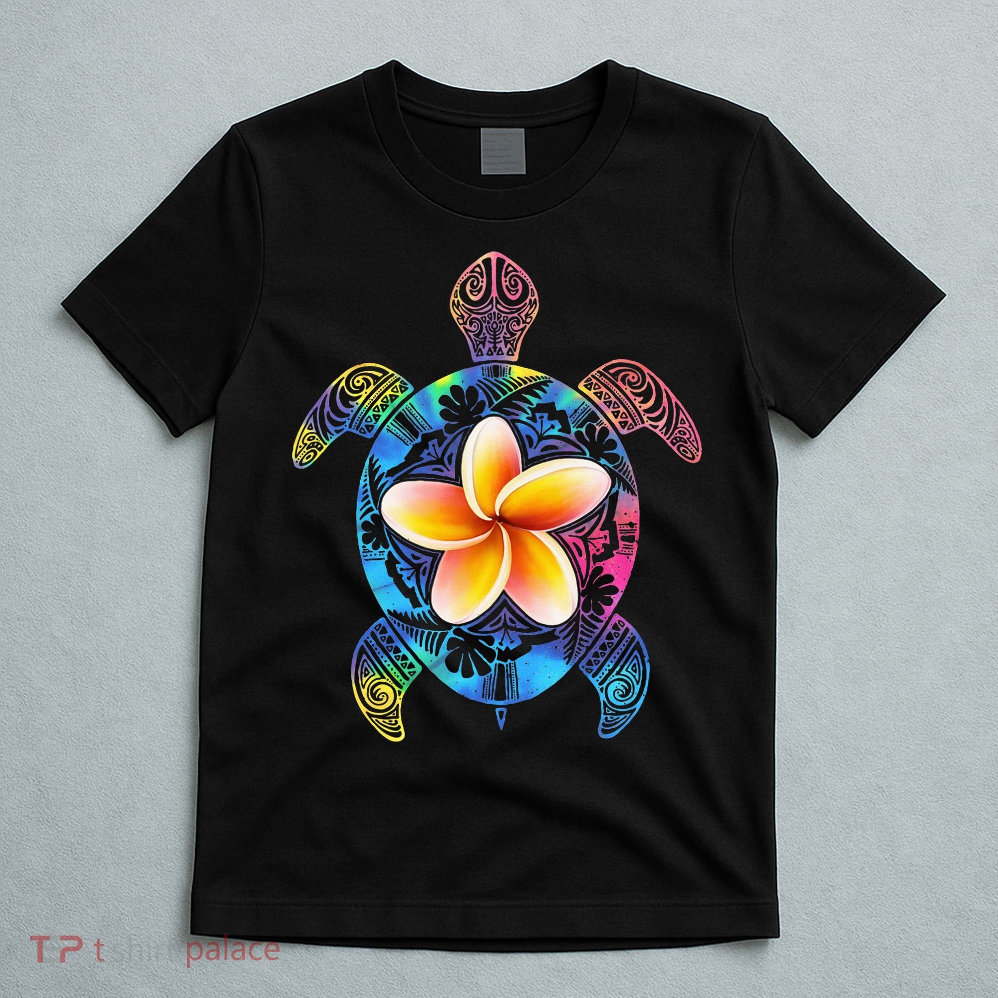 Hawaiian Tie Dye Sea Turtle Hawaii T-Shirt