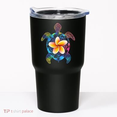 Hawaiian Tie Dye Sea Turtle Hawaii Tumbler