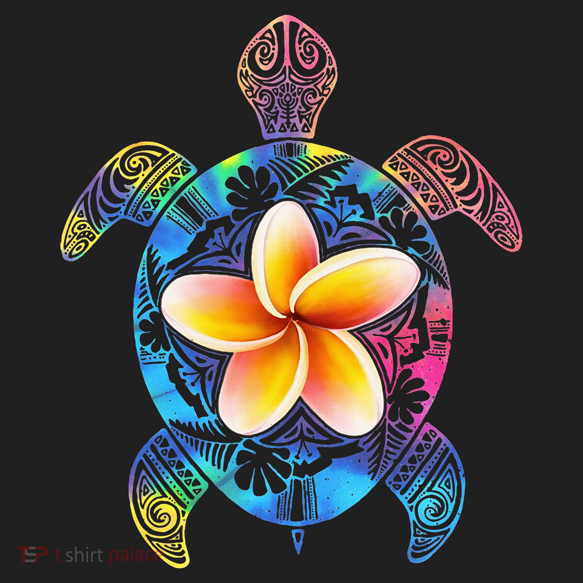 Hawaiian Tie Dye Sea Turtle Hawaii Tumbler