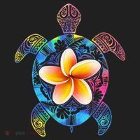 Hawaiian Tie Dye Sea Turtle Hawaii Hat thumb 2