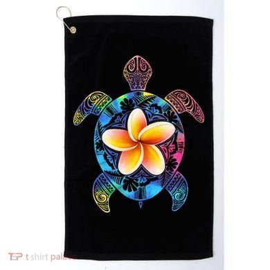 Hawaiian Tie Dye Sea Turtle Hawaii Golf Towel