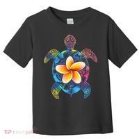 Hawaiian Tie Dye Sea Turtle Hawaii Toddler T-Shirt thumb 0