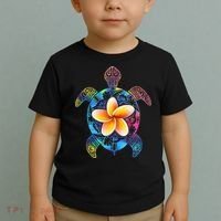 Hawaiian Tie Dye Sea Turtle Hawaii Toddler T-Shirt thumb 2
