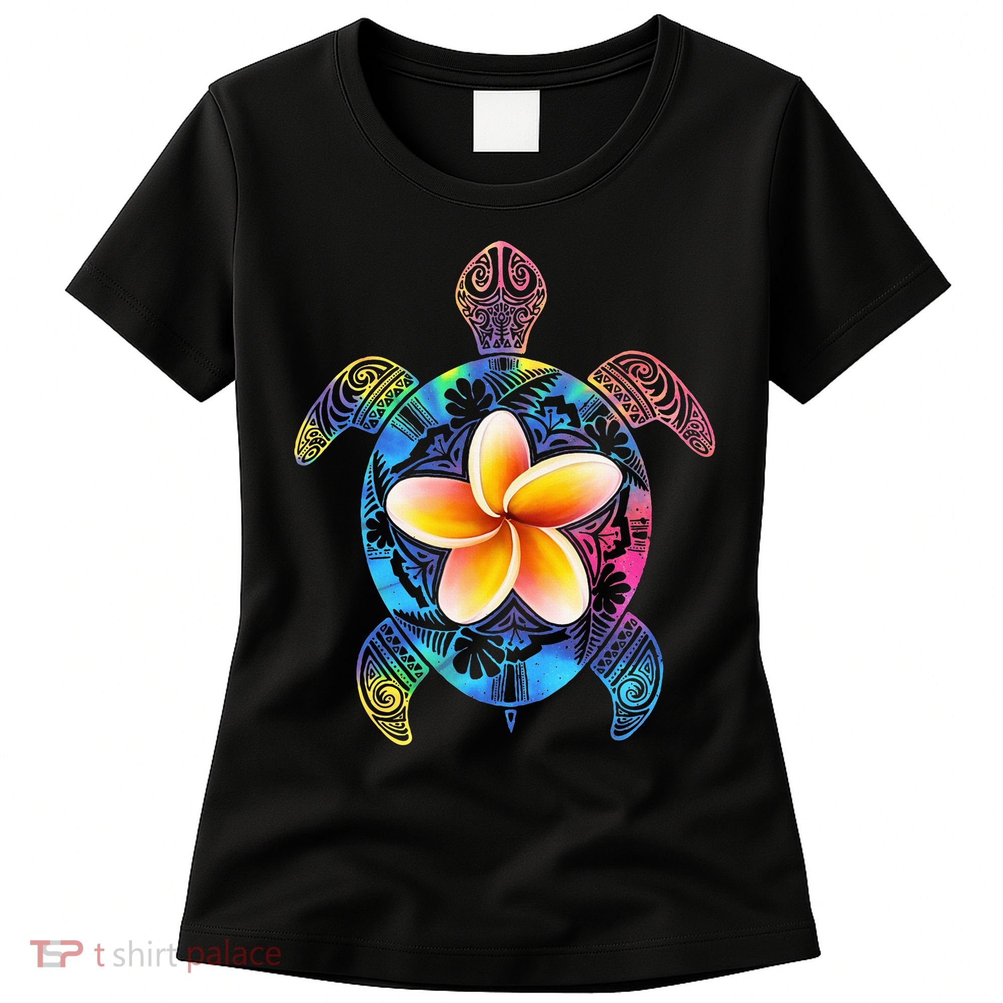 Hawaiian Tie Dye Sea Turtle Hawaii Women's T-Shirt