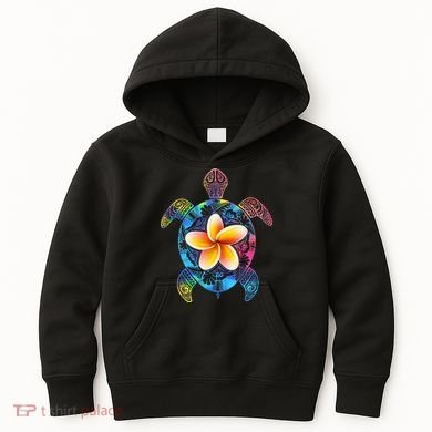 Hawaiian Tie Dye Sea Turtle Hawaii Kids Hoodie