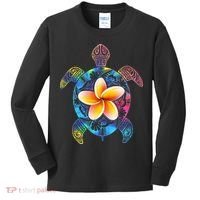 Hawaiian Tie Dye Sea Turtle Hawaii Kids Long Sleeve Shirt thumb 0