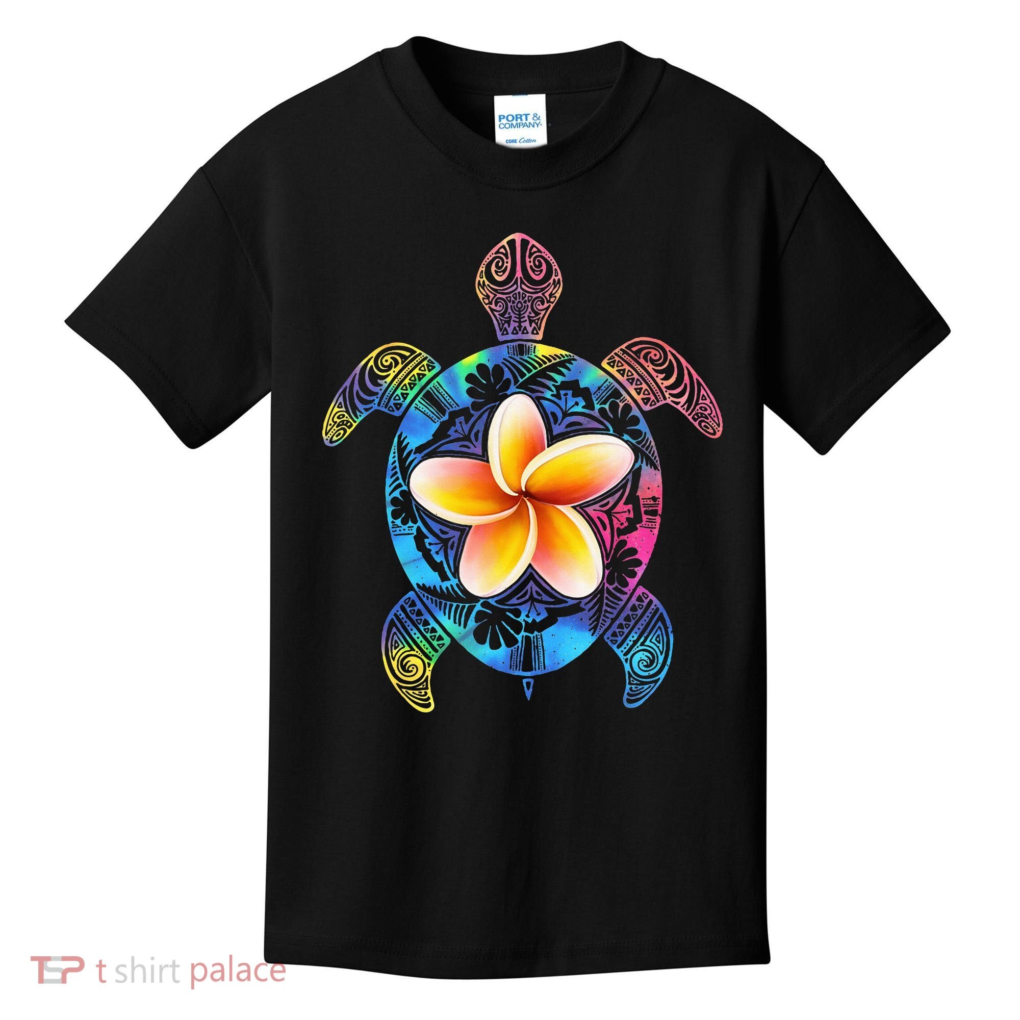 Hawaiian Tie Dye Sea Turtle Hawaii Kids T-Shirt