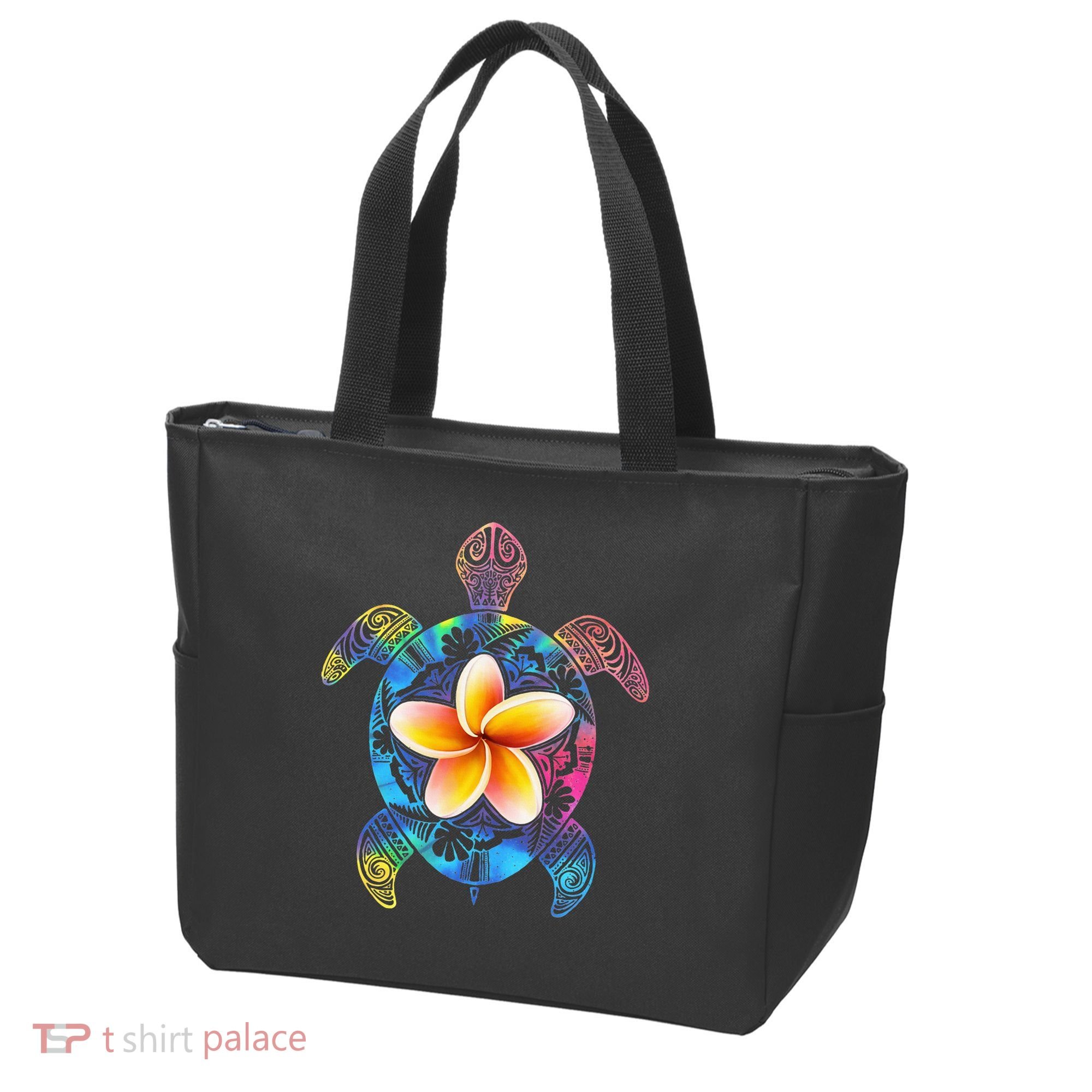 Hawaiian Tie Dye Sea Turtle Hawaii Tote Bag