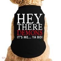 Hey There Demons It's Me Ya Boy Funny Doggie Tank thumb 0