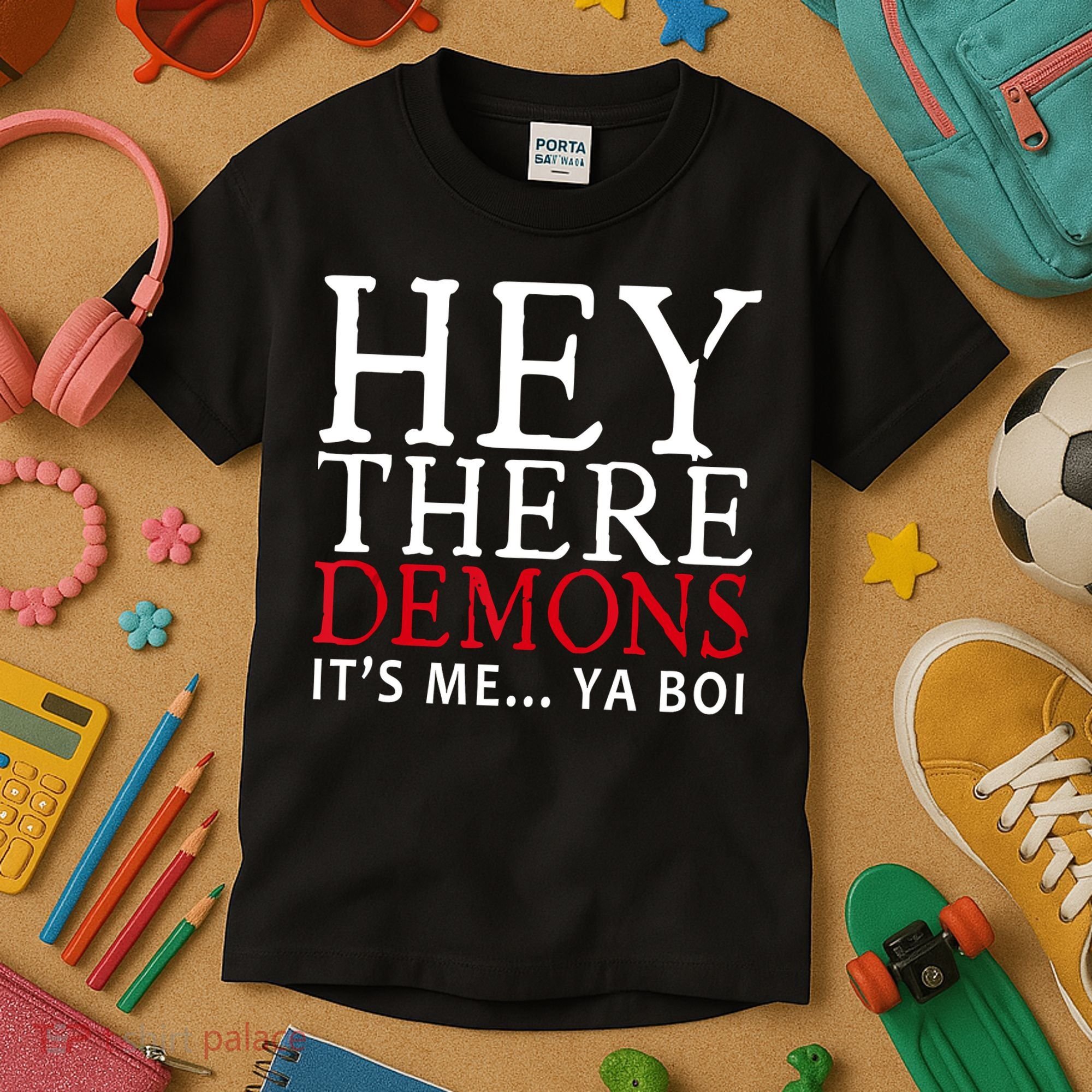 Hey There Demons It's Me Ya Boy Funny Kids T-Shirt