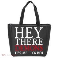 Hey There Demons It's Me Ya Boy Funny Tote Bag thumb 0
