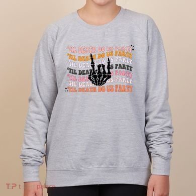 Halloween Til Death Do Us Party Bachelorette Matching Women's Sweatshirt