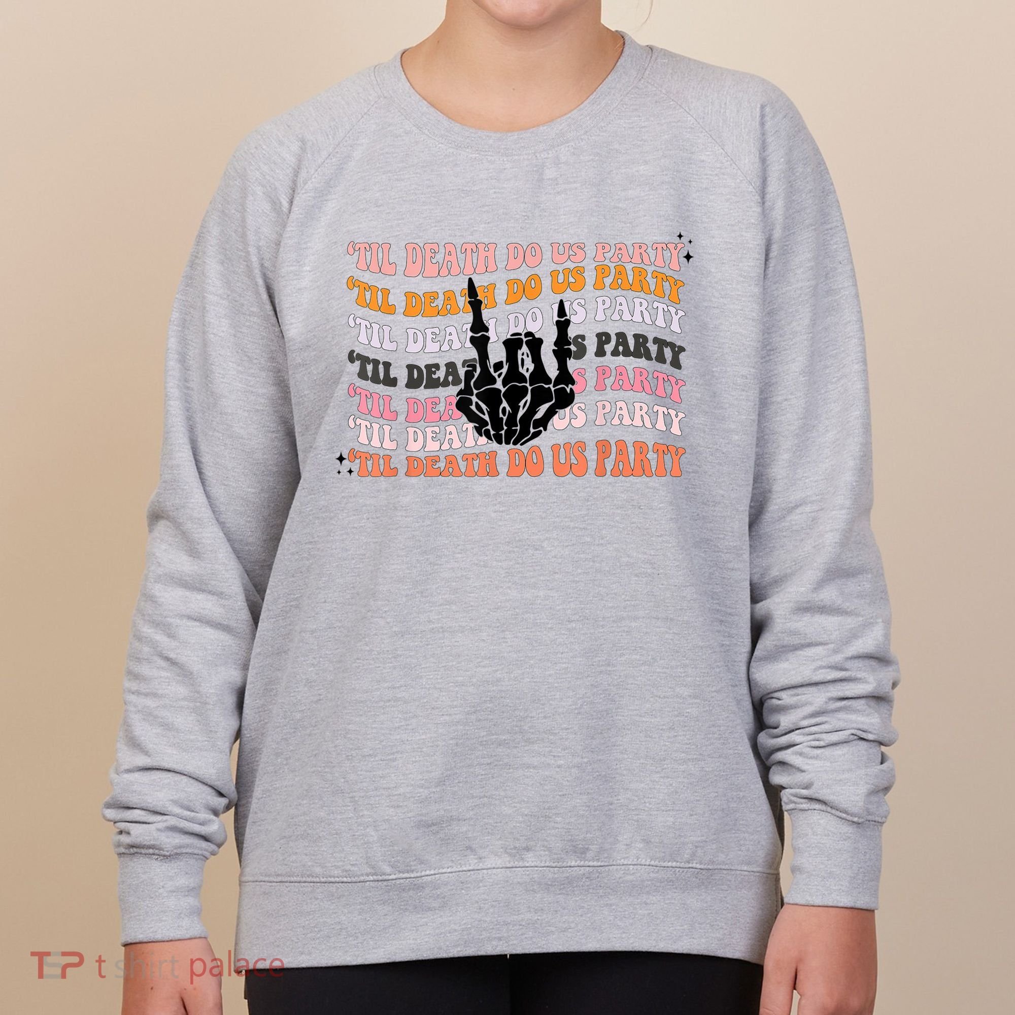 Halloween Til Death Do Us Party Bachelorette Matching Women's Sweatshirt