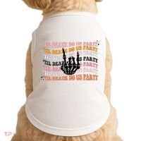 Halloween Til Death Do Us Party Bachelorette Matching Doggie Tank thumb 0