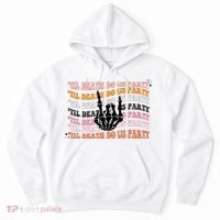 Halloween Til Death Do Us Party Bachelorette Matching Hoodie thumb 0