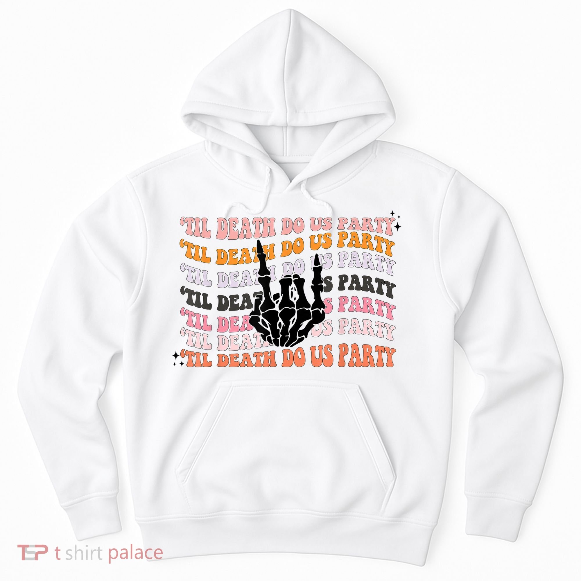 Halloween Til Death Do Us Party Bachelorette Matching Hoodie