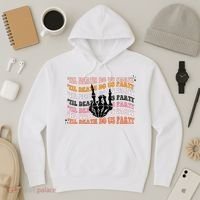 Halloween Til Death Do Us Party Bachelorette Matching Hoodie thumb 3