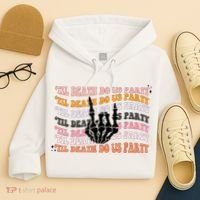 Halloween Til Death Do Us Party Bachelorette Matching Hoodie thumb 4