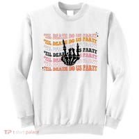 Halloween Til Death Do Us Party Bachelorette Matching Sweatshirt thumb 0