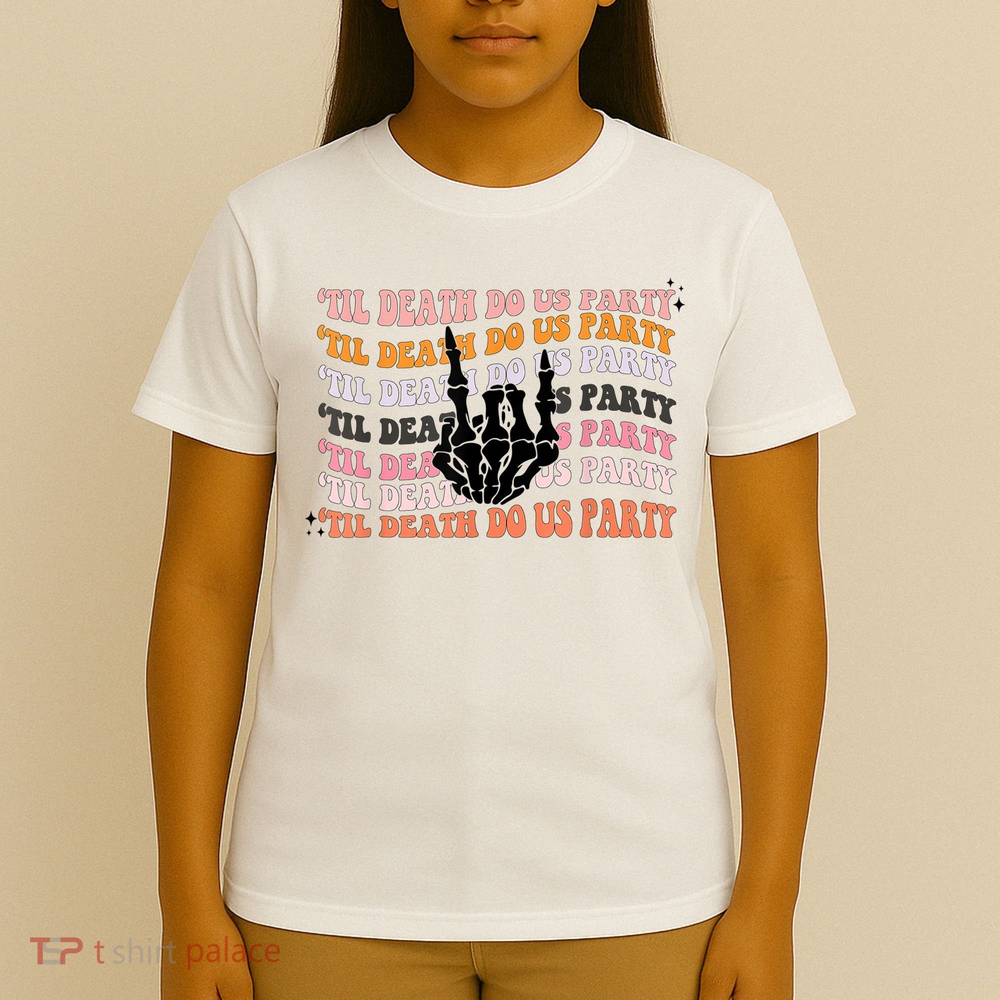 Halloween Til Death Do Us Party Bachelorette Matching T-Shirt