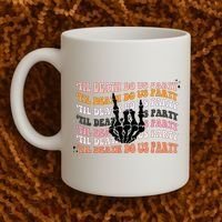 Halloween Til Death Do Us Party Bachelorette Matching Coffee Mug thumb 2