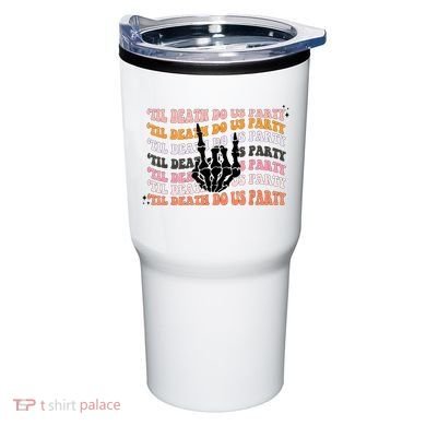 Halloween Til Death Do Us Party Bachelorette Matching Tumbler
