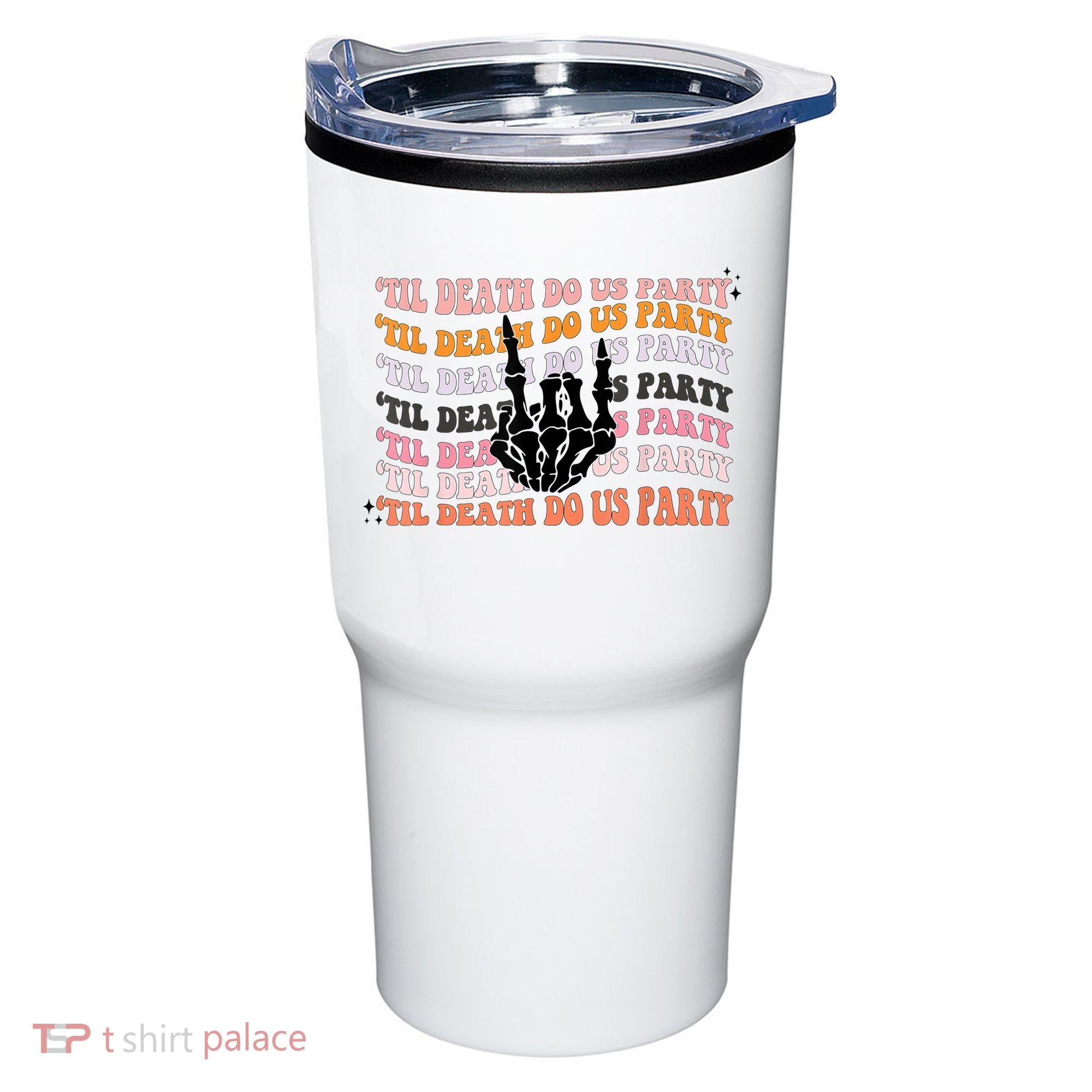 Halloween Til Death Do Us Party Bachelorette Matching Tumbler