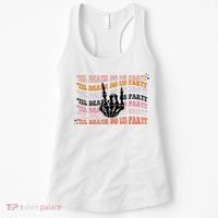 Halloween Til Death Do Us Party Bachelorette Matching Women's Tank Top thumb 0