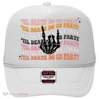 Halloween Til Death Do Us Party Bachelorette Matching Hat thumb 0