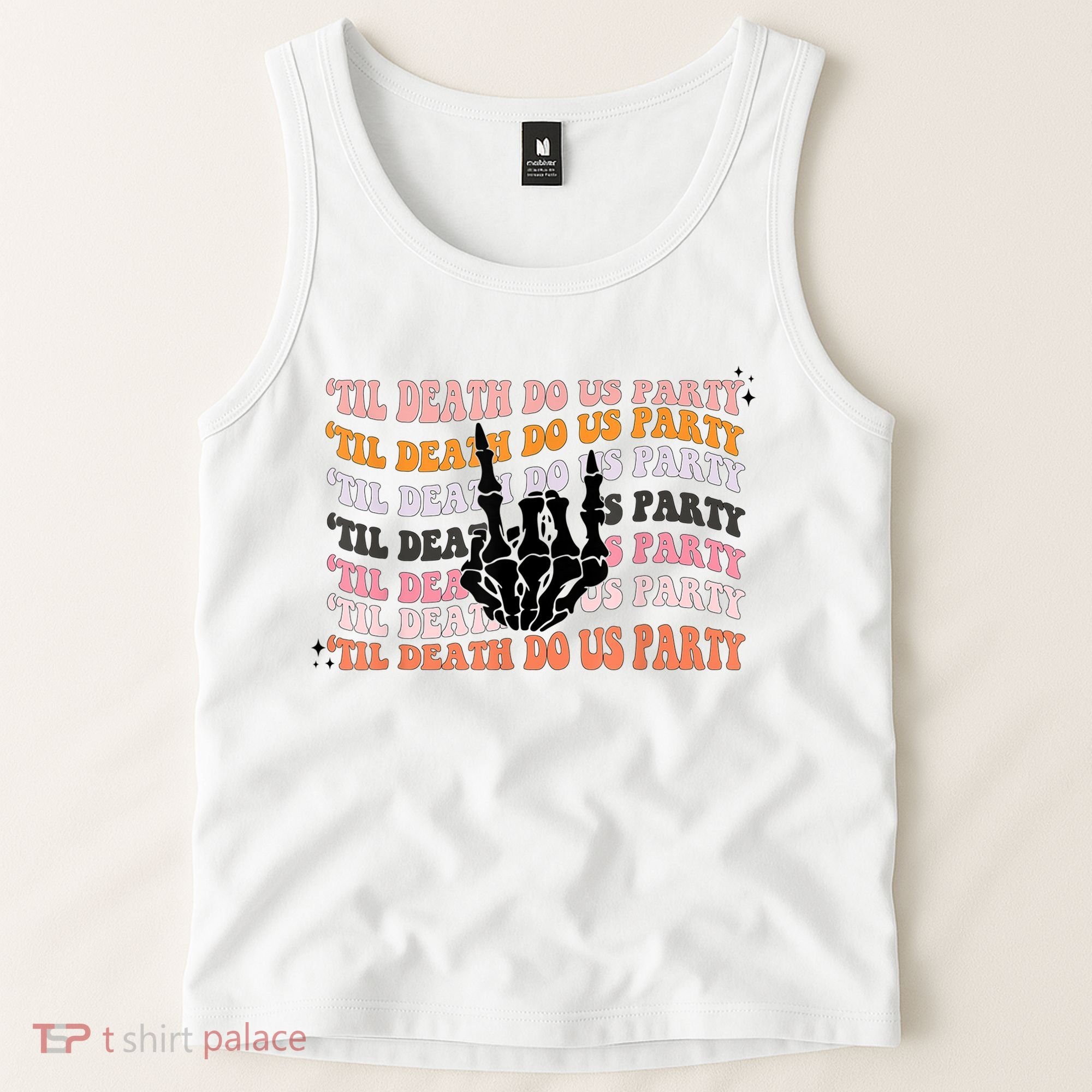 Halloween Til Death Do Us Party Bachelorette Matching Tank Top