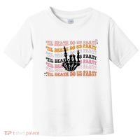 Halloween Til Death Do Us Party Bachelorette Matching Toddler T-Shirt thumb 0