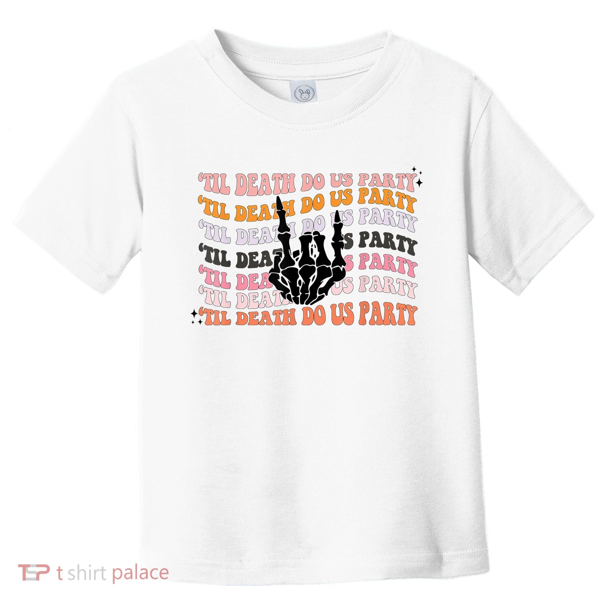 Halloween Til Death Do Us Party Bachelorette Matching Toddler T-Shirt