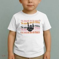 Halloween Til Death Do Us Party Bachelorette Matching Toddler T-Shirt thumb 2